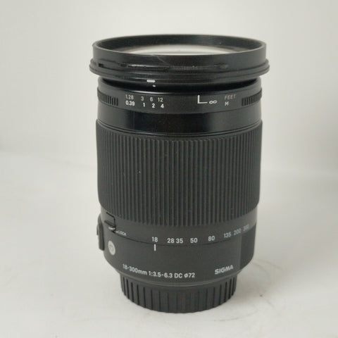 Sigma 18-300mm f/3.5-6.3 DC Macro OS HSM Contemporary Lens for Canon EF used (52827155)