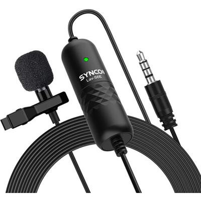 Synco Lav-S6E Omnidirectional Lavalier Microphone with 3.5mm Connector & Camera/Smartphone Sensor Synco Lav-S6E Omnidirectional Lavalier Microphone with 3.5mm Connector & Camera/Smartphone Sensor