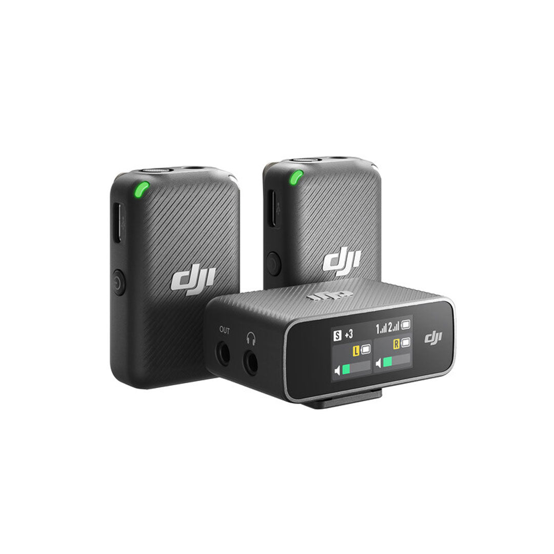 DJI Mic for 2 Person Compact Digital Wireless Microphone System/Recorder for Camera & Smartphone (2.4 GHz)
