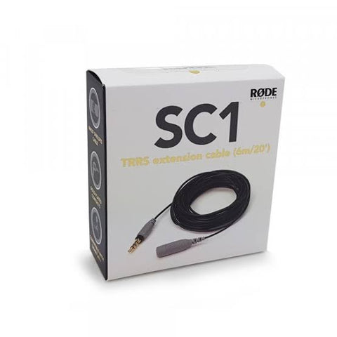 Rode SC1 3.5mm TRRS Microphone Extension Cable for Smartphones (20')