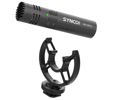 Synco Mic-M2S Outdoor On-Camera Microphone with Shockmount & High-Pass Filter