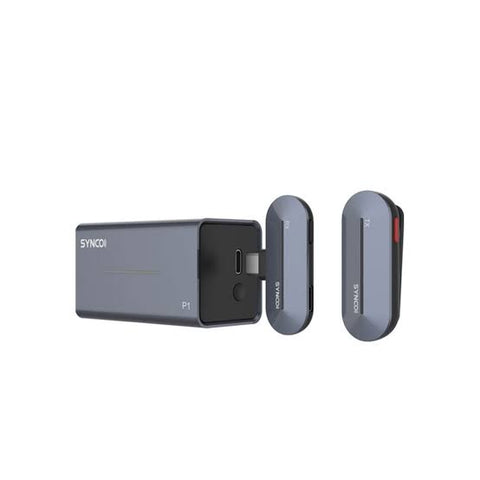 Synco P1T Miniature 1-Person Digital Wireless Microphone System with USB Connector for Android Phones (Stone Blue, 2.4 GHz) Synco P1T Miniature 1-Person Digital Wireless Microphone System with USB Connector for Android Phones (Stone Blue, 2.4 GHz)