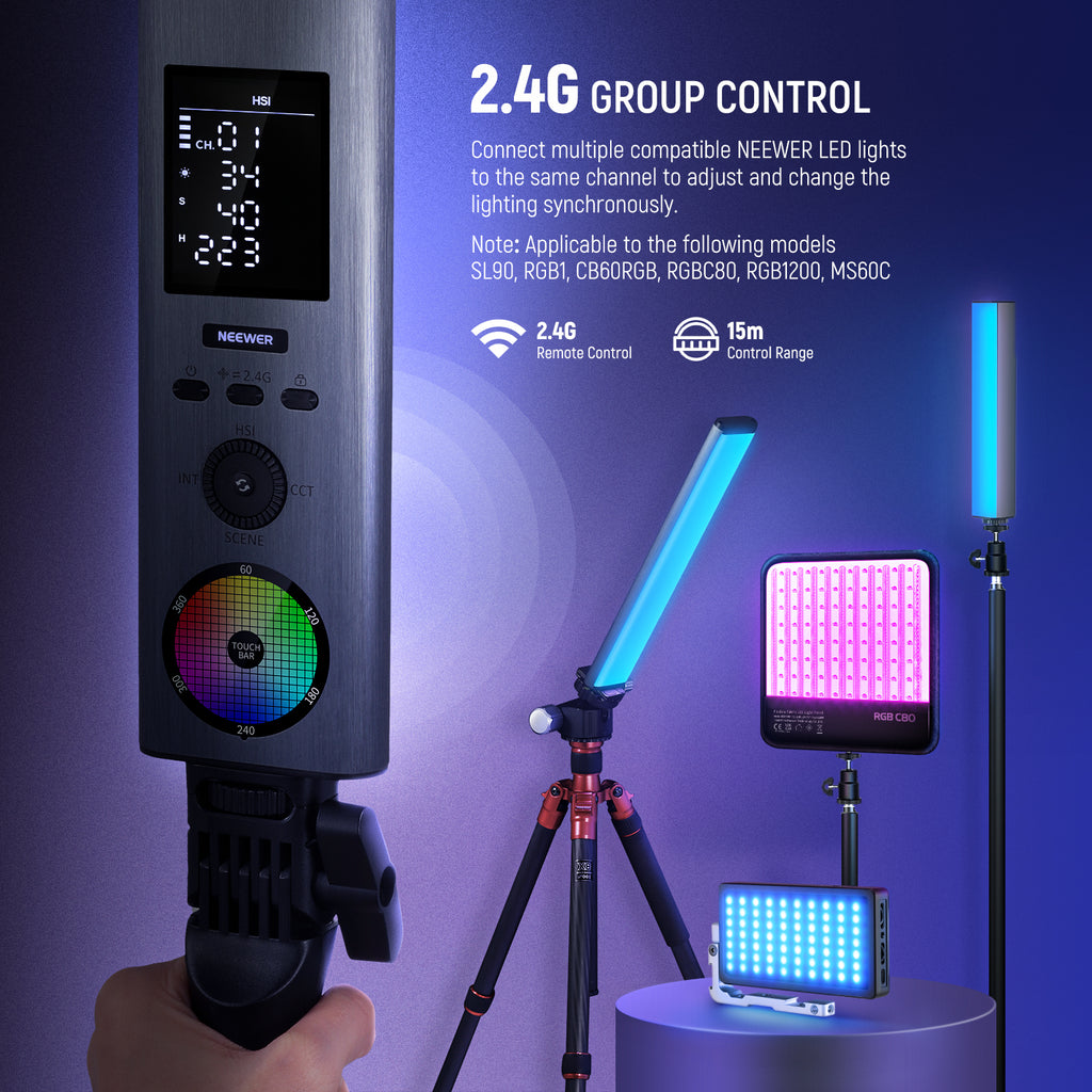 Neewer Rgb Light Neewer RGB Light Wand BH-30S – DigiMax Pakistan