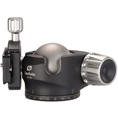 Leofoto LH-55 Low-Profile Ball Head with Quick Release Plate (Black)