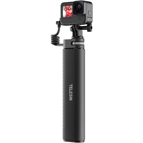 TELESIN Rechargeable Selfie Stick for Action Cameras & Smartphones (3')