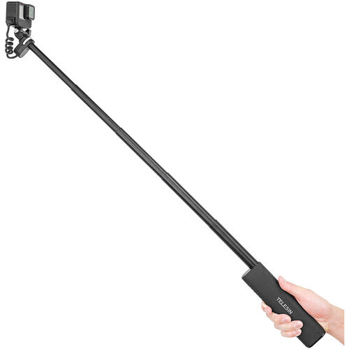 TELESIN Rechargeable Selfie Stick for Action Cameras & Smartphone