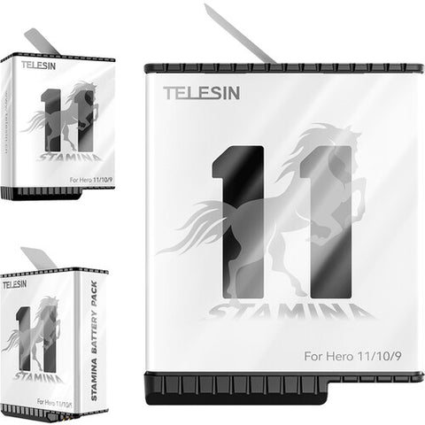 TELESIN High-Performance Stamina Battery for GoPro HERO11/10/9