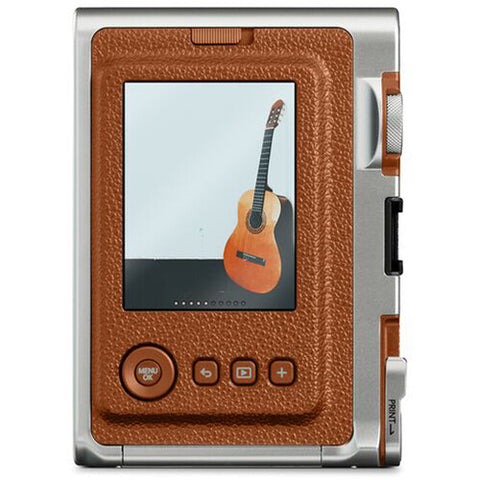 FUJIFILM instax mini EVO Hybrid Instant Camera (Brown)