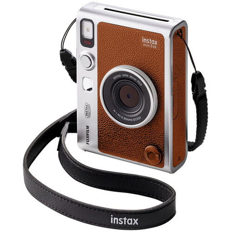 FUJIFILM instax mini EVO Hybrid Instant Camera (Brown)