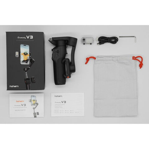 Hohem iSteady V3 AI Smartphone Gimbal with AI Tracker & Fill Light Mod ...