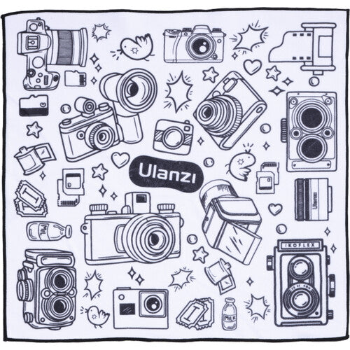 Ulanzi Protective Cloth (Black and White Camera Pattern, 17 x 17")
