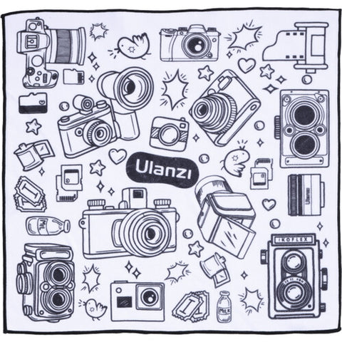 Ulanzi Protective Cloth (Black and White Camera Pattern, 17 x 17")