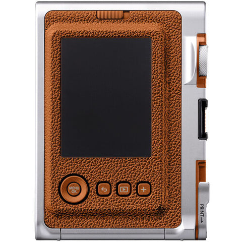 FUJIFILM instax mini EVO Hybrid Instant Camera (Brown)