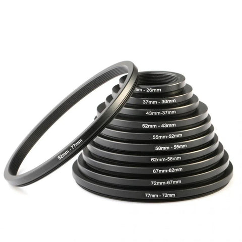 K&F Concept SKU-0801 Step Down Rings for Filters 11pcs Lens Filter Adapter Ring Set