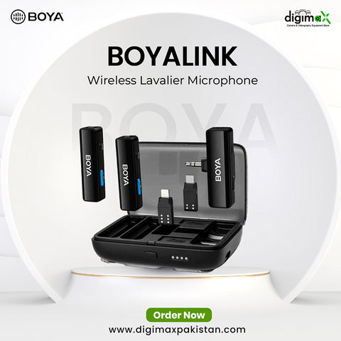 BOYA LINK BOYALINK Wireless Lavalier Lapel Microphone for iPhone Android DSLR Camera Youtube Live Streaming Audio Recording