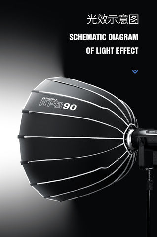 TRIOPO KP2 90 Deep Parabolic 90cm Softbox Bowens Mount