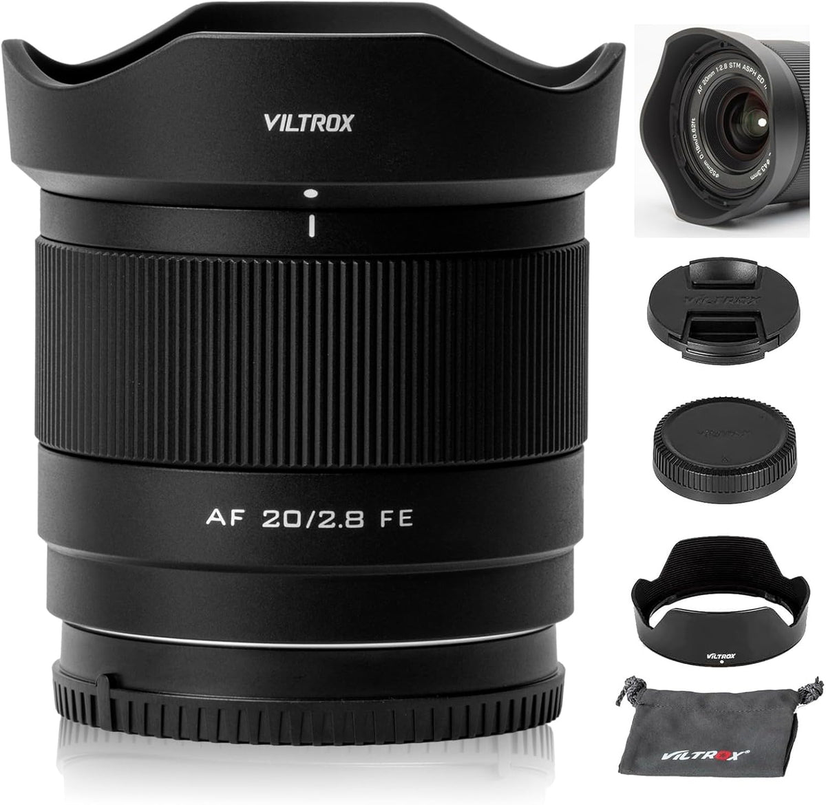 VILTROX 20mm F2.8 FE, 20mm f/2.8 Full Frame Lens for Sony E-Mount