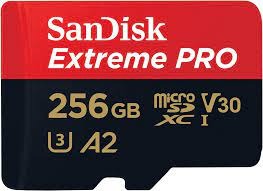 SanDisk 256GB 200MB/s Extreme Pro Micro SD Card