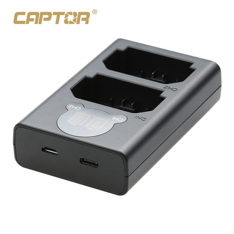 CAPTOR NP-FZ100 Dual USB Camera Battery Charger – Fast & Reliable Power for Sony Cameras