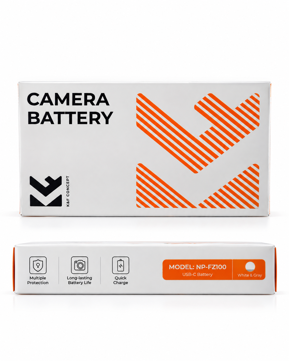 K&F 2-Pack NP-FZ100 Battery, USB-C Fast Charging Batteries Compatible with Sony Cameras