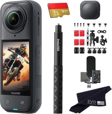 Insta360 X5 Motorcycle Bundle-8K Waterproof 360 Action Camera