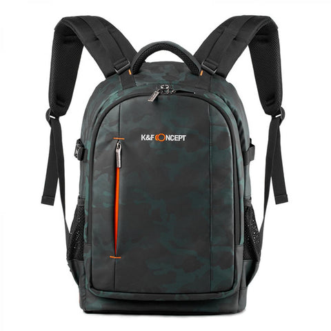 K&F Concept KF13.119 Multifunctional Waterproof Camera Backpack With Laptop Chamber - Camoflex