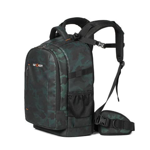 K&F Concept KF13.119 Multifunctional Waterproof Camera Backpack With Laptop Chamber - Camoflex