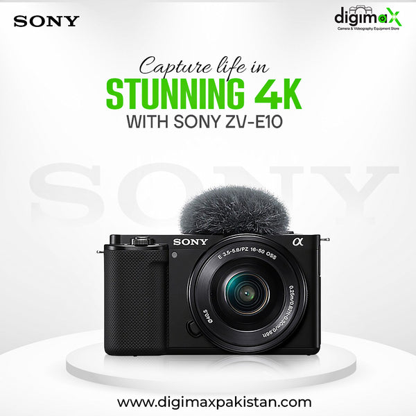 Sony ZV-E10 16-50mm Mirrorless Camera Lens (Black) – DigiMax Pakistan