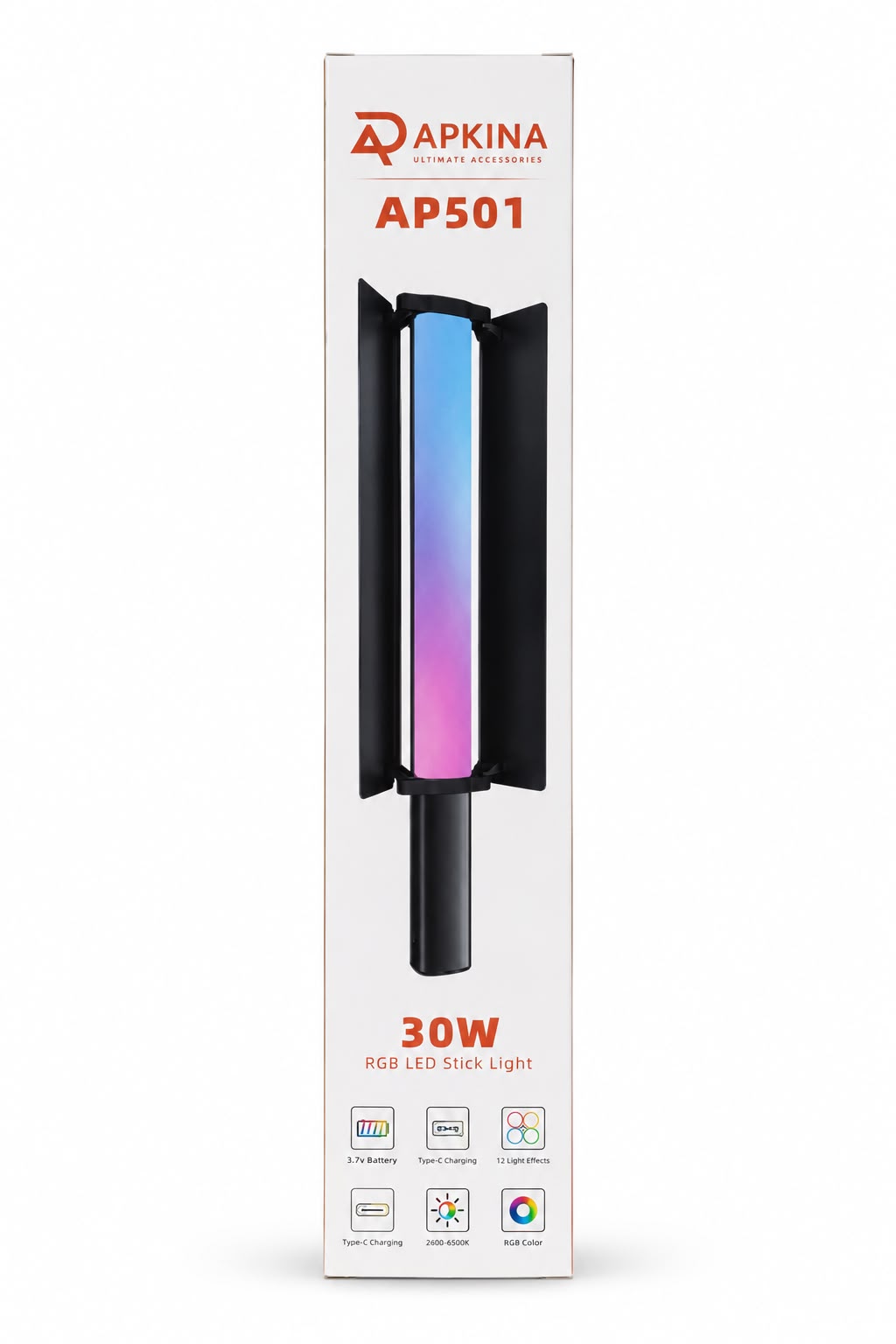 Apkina AP501 Professional RGB Stick Video Light 30W