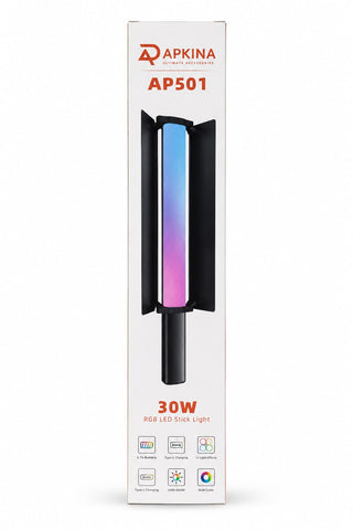 Apkina AP501 Professional RGB Stick Video Light 30W