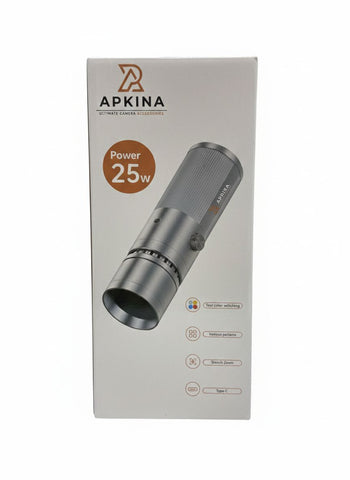 Apkina 25W LED Torch Light Bi-Color Portable Video Light