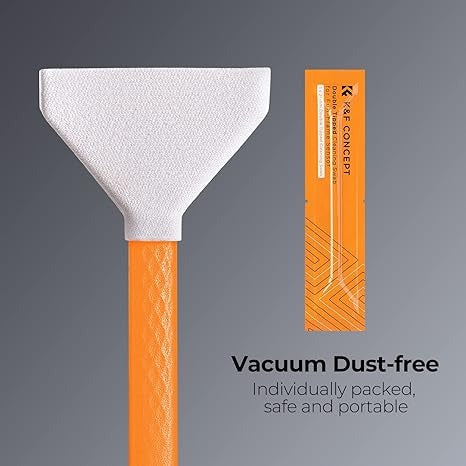 K&F Concept Professional Full Frame Sensor Cleaning Kit, Digital Camera Lens Cleaner Kit - 20ml Sensor Cleaner & 10 X 24mm Double-Tipped Full Frame Sensor Cleaning Swabs