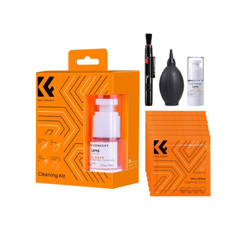 K&F Concept SKU.2147 9 in 1 Professional Camera Lens Cleaning Kit for Optical Equipment – Black