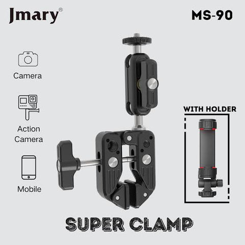 Jmary MS-90 Multi-Functional Super Clamp for Mobile / Gopro / Camera