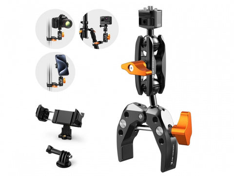 K&F MS13 Multi-Functional Super Crab Clamp and Magic Arm 2-IN-1 Combination Set