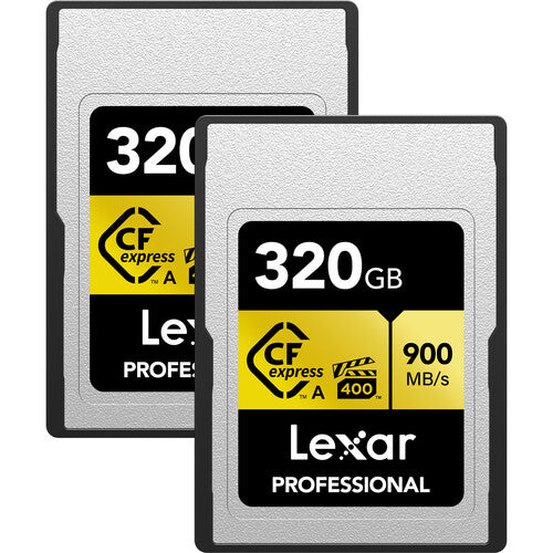 Lexar 320GB Professional CFexpress Type A Card GOLD Series