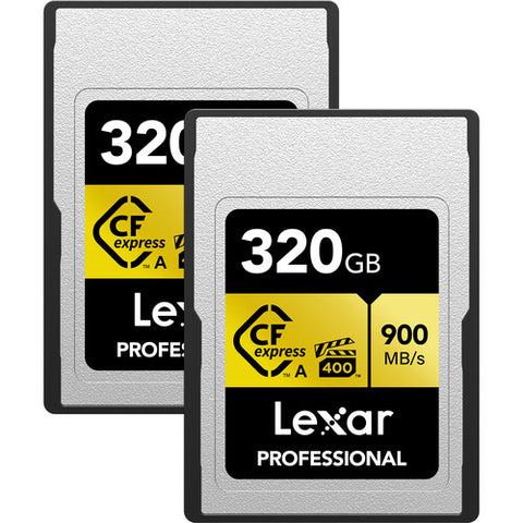Lexar 320GB Professional CFexpress Type A Card GOLD Series