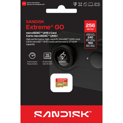256GB SANDISK Extreme GO® microSDXC™ V30 A2 240MB/s
