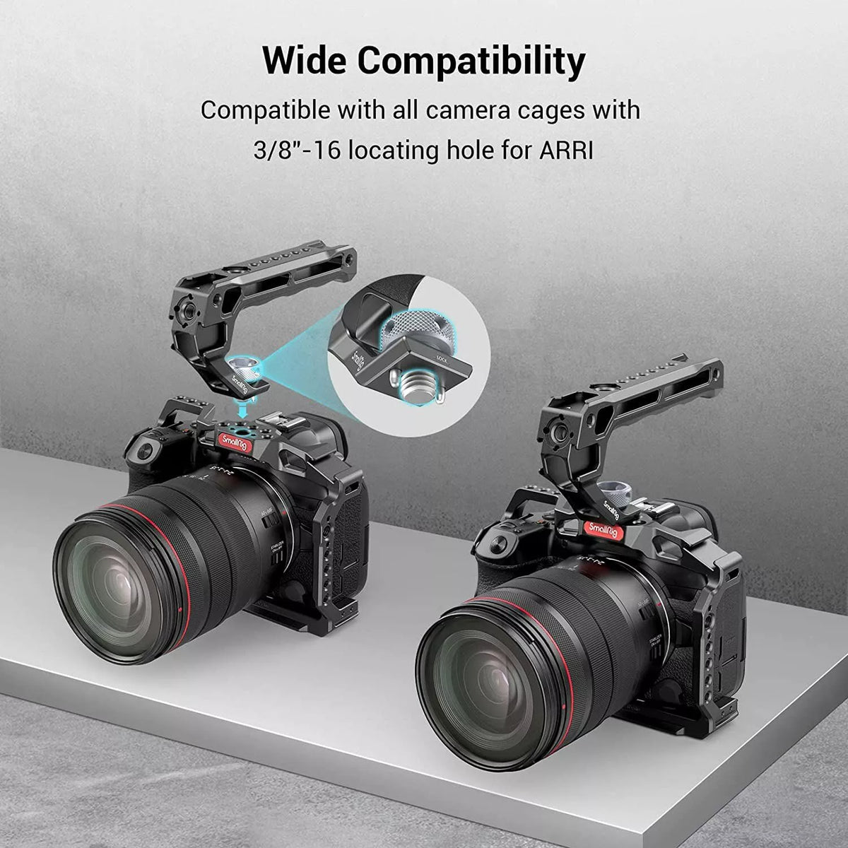 SmallRig ARRI Locating Top Handle w/ Multiple Threaded Holes and Cold Shoes 3765
