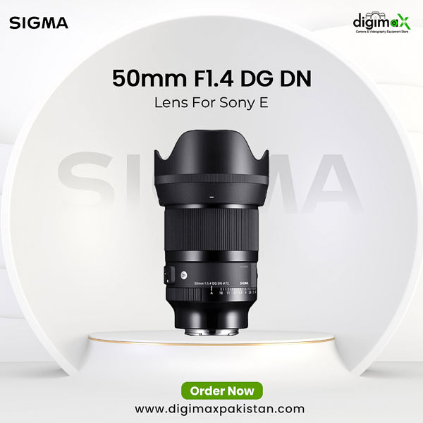 Sigma 50mm DG DN Lens for Sony A – DigiMax Pakistan