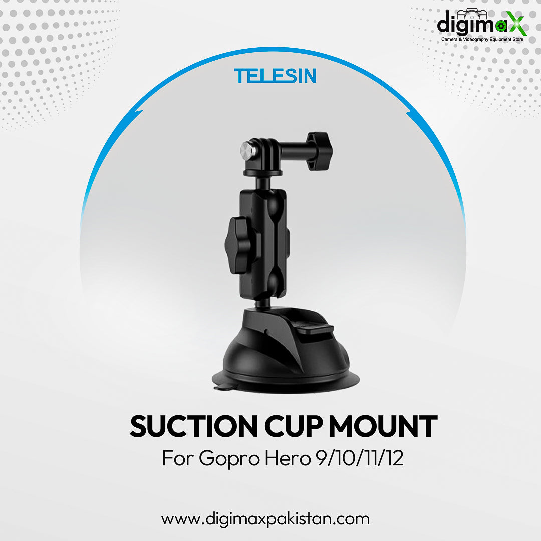 TELESIN Suction Cup Mount for Action Cameras