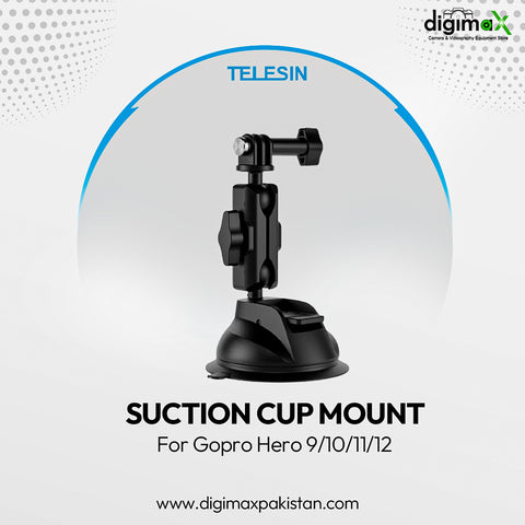 TELESIN Suction Cup Mount for Action Cameras
