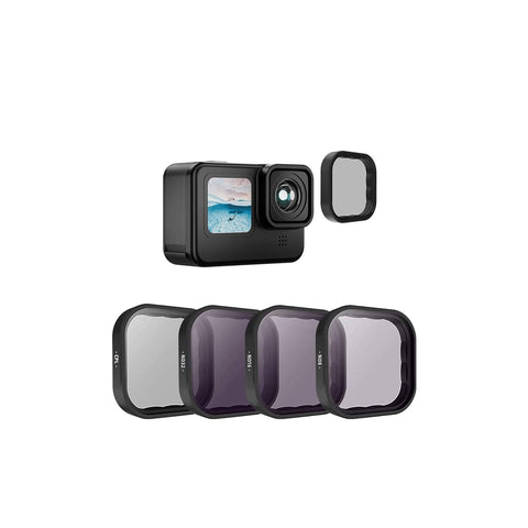 TELESIN 4pcs Camera Lens ND Filter Protection Kit for GoPro Hero 11 Hero 10 Hero 9