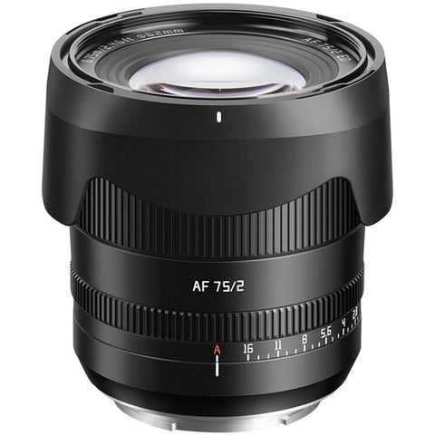 TTArtisan AF 75mm f/2 Lens (Sony E, Black)