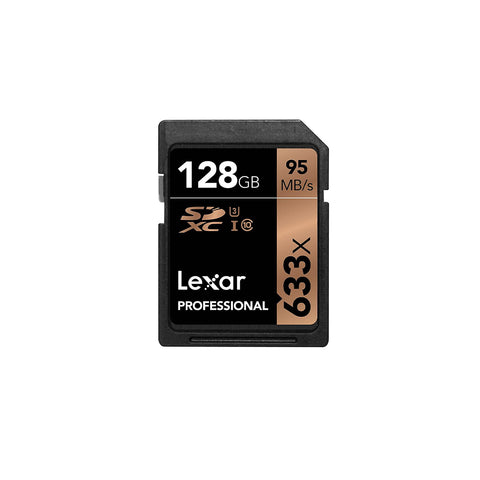 Lexar  128GB Professional 633x SDXC UHS-I/U3 Card
