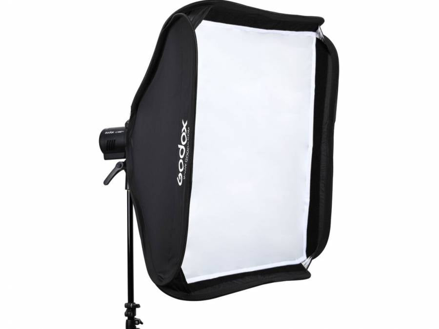 Godox 80x80cm Photo Studio Softbox Diffuser + S-type Bracket Bowens Holder Mount + Bag Kit for Camera Flash Light