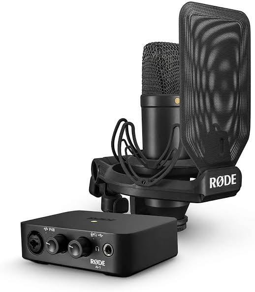 Rode Complete Studio Kit with AI-1 Audio Interface, NT1 Microphone, SM ...
