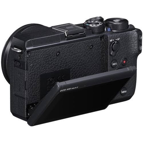 Canon EOS M6 Mark II Mirrorless Digital Camera with 15-45mm Lens (Black)