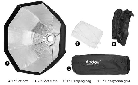 Godox Umbrella 120cm softbox Speedlight SB-UBW