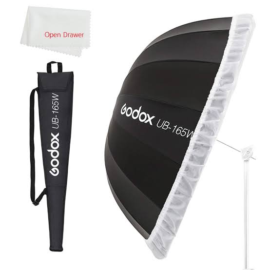 Godox Umbrella UB-165W 65in 165cm Parabolic Inner White Reflec Umbrella